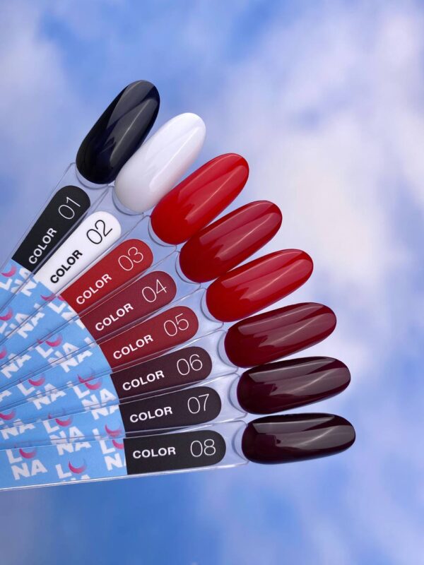 Gel lak na nehty Lunamoon Color 02, 8 ml - Image 2