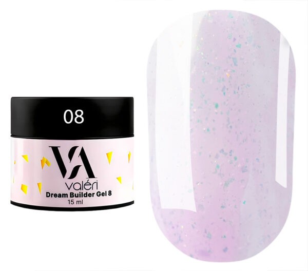 Builder Gel Valeri „Dream“ 08, 15 ml