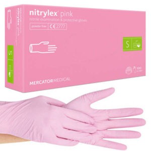 Nitrilové rukavice Nitrylex® Pink, hustota 3,5 g – růžové