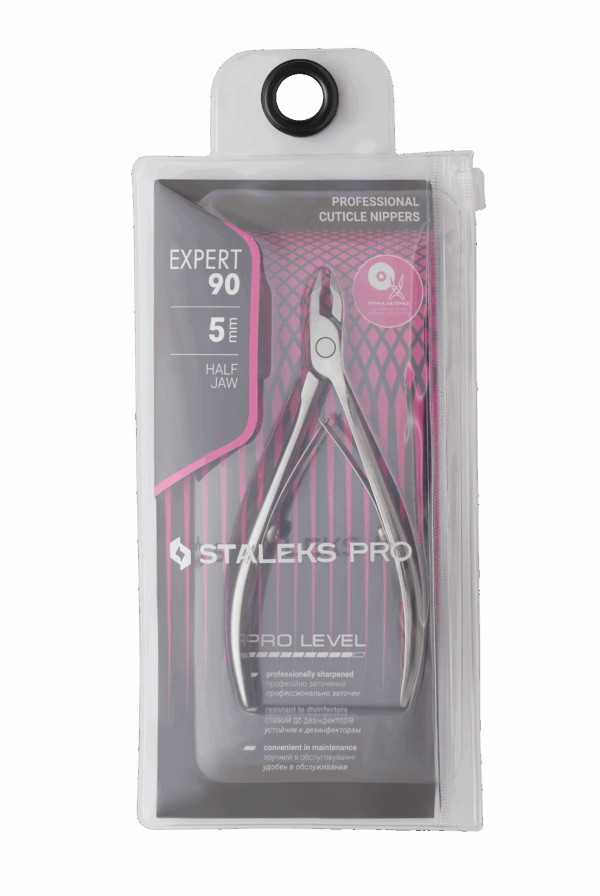 Profesionální kleštičky na kůžičku STALEKS PRO EXPERT 90, řezná část 5 mm - Image 5