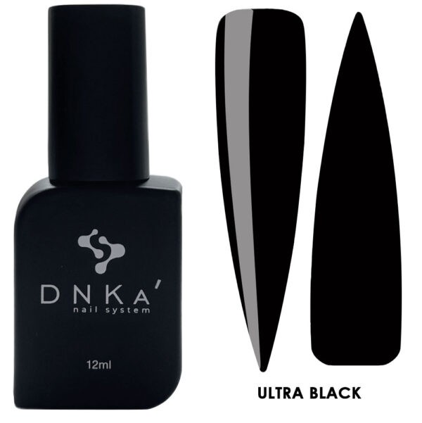 Gel lak na nehty DNKa' ultra black, 12 ml