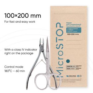 Microstop Sterilizační kraftové sáčky Eco 100×200 mm