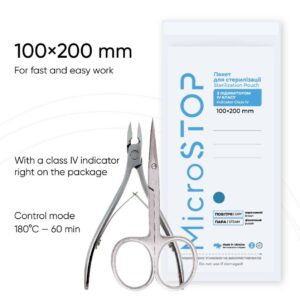 Microstop Sterilizační kraftové sáčky Eco 100×200 mm