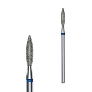 Diamantová fréza plamen STALEKS PRO EXPERT 2,3 × 10 mm modrá