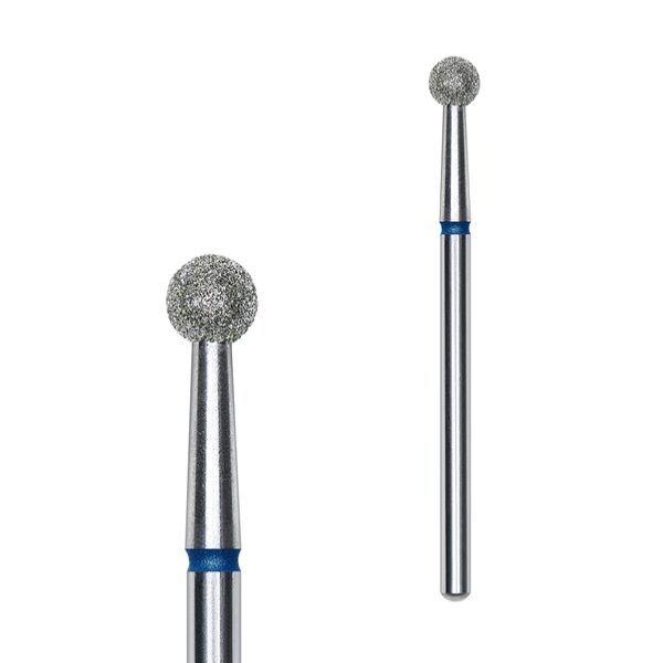 Diamantová fréza koule s modrým značením Staleks Pro EXPERT 4 mm