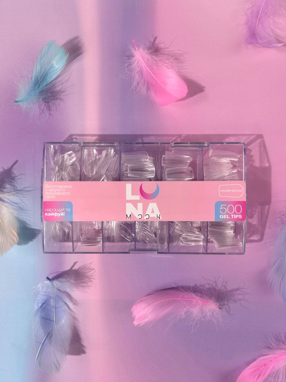 Gelové tipy Lunamoon Square Medium obrázek 3 Gelové tipy Lunamoon Square Medium - Obrázek 3