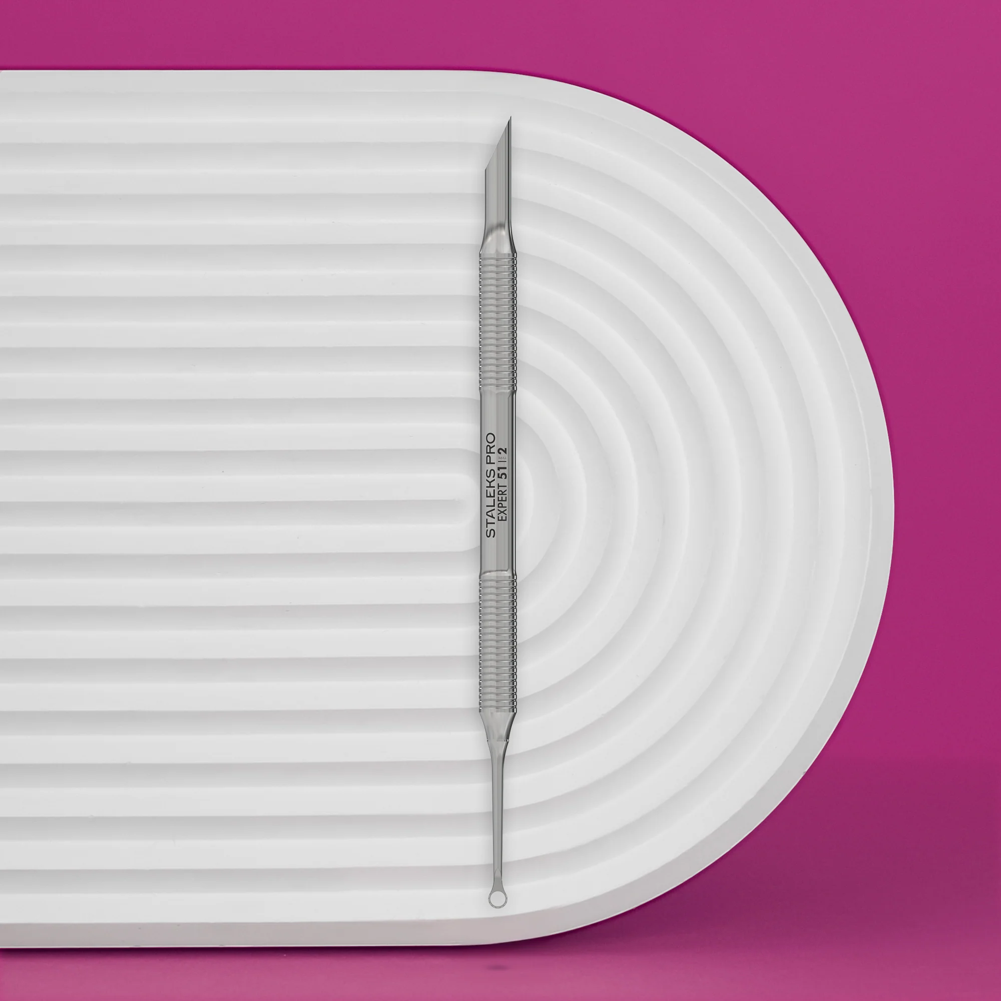 Manicure pusher EXPERT 51 TYPE 2 (beveled and loop pusher) STALEKS PRO obrázek 1 Manicure pusher EXPERT 51 TYPE 2 (beveled and loop pusher) STALEKS PRO