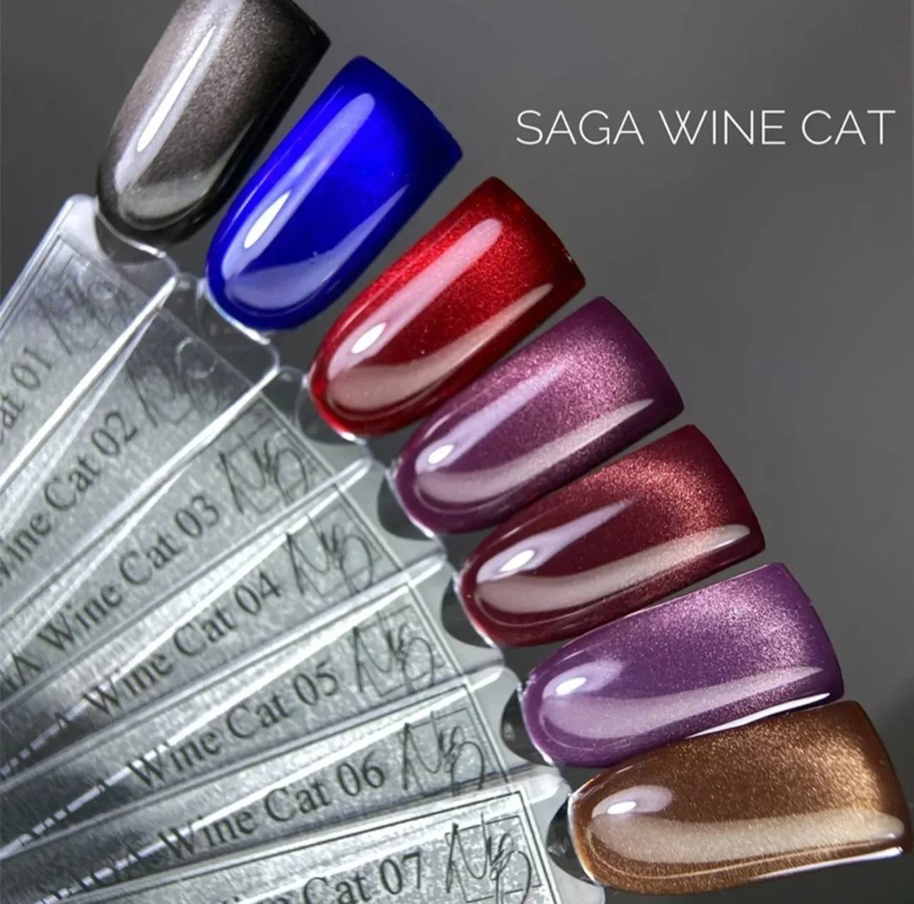Gel lak SAGA Wine Cat 03, 10 ml obrázek 2 Gel lak SAGA Wine Cat 03, 10 ml - Зображення 2